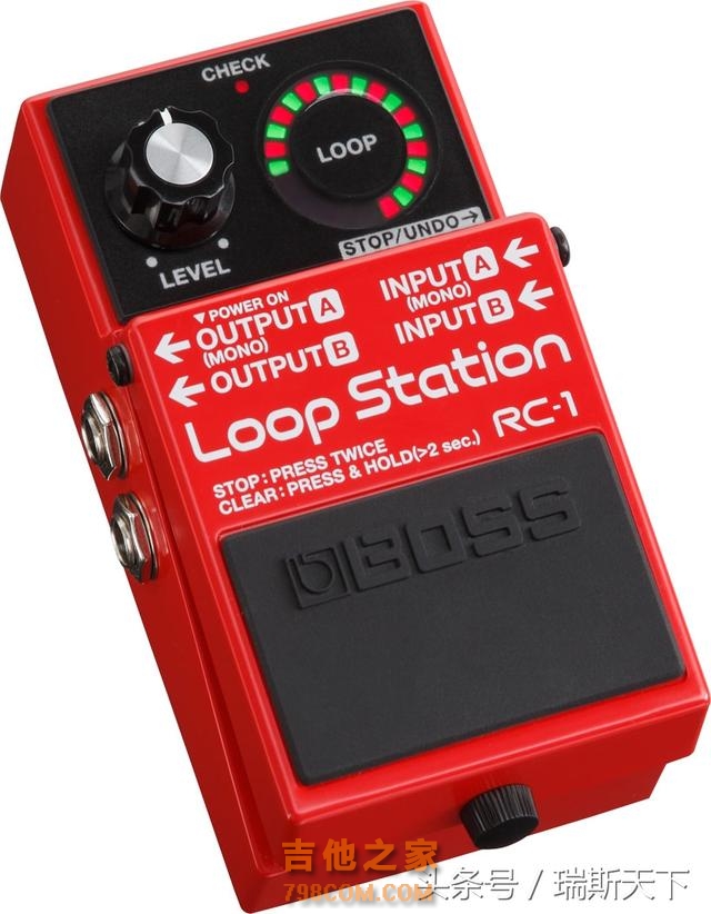 BOSS RC1循环录音LOOP吉他单块效果器