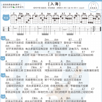 毛不易《入海》尤克里里谱 白熊音乐