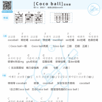 [BGM]Coco ball吉他弹唱谱  白熊音乐
