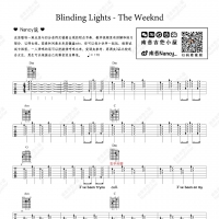 The Weeknd《Blinding Lights》吉他谱 Nancy南音吉他小屋