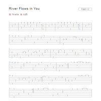 River Flows in You吉他指弹谱 郑成河