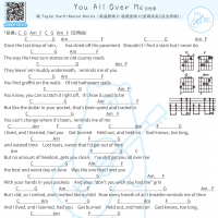 Taylor Swift《You All Over Me》吉他弹唱谱 白熊音乐