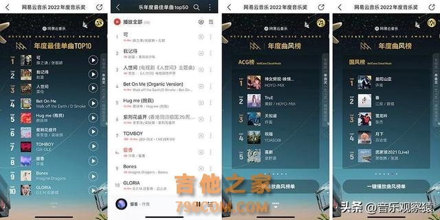 6位歌手霸榜“网易云年度音乐奖”，最后一位低调但实至名归