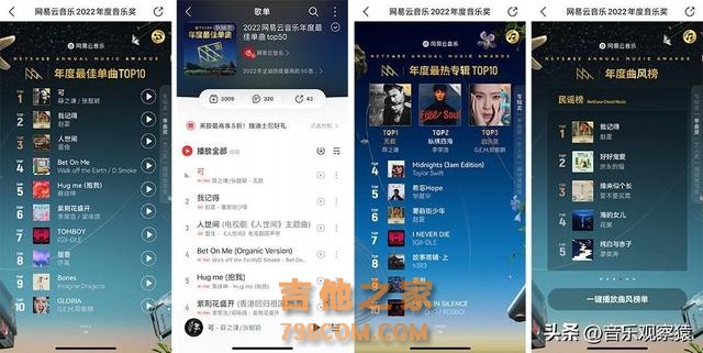 6位歌手霸榜“网易云年度音乐奖”，最后一位低调但实至名归