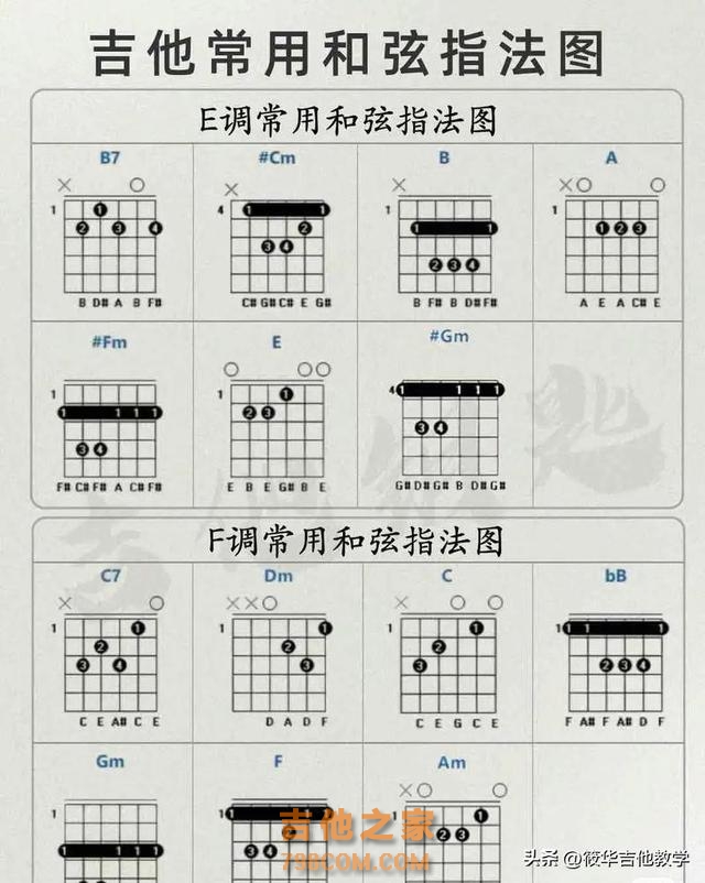 吉他教学入门零基础！七和弦详解，练琴就是这么简单#吉他教学