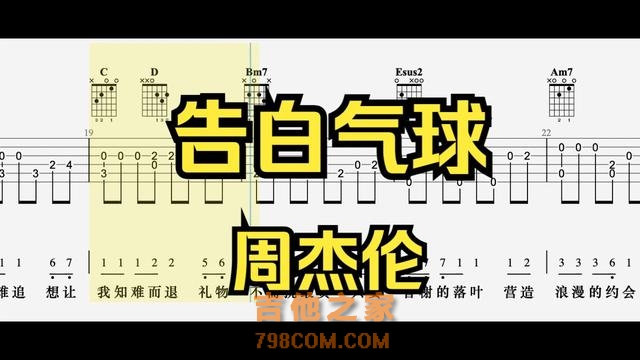 吉他手残党友好曲！简单却能装x #告白气球 #吉他 #零基础学吉他