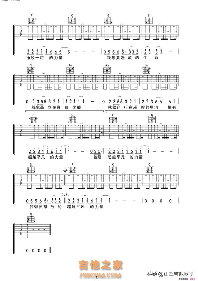想学吉他，却不知道从哪下手？别怕！用《怒放的生命》带你入门