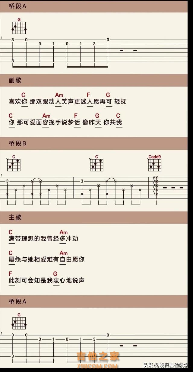 想轻松学会吉他弹唱？看看这首歌曲《喜欢你》带你入门！